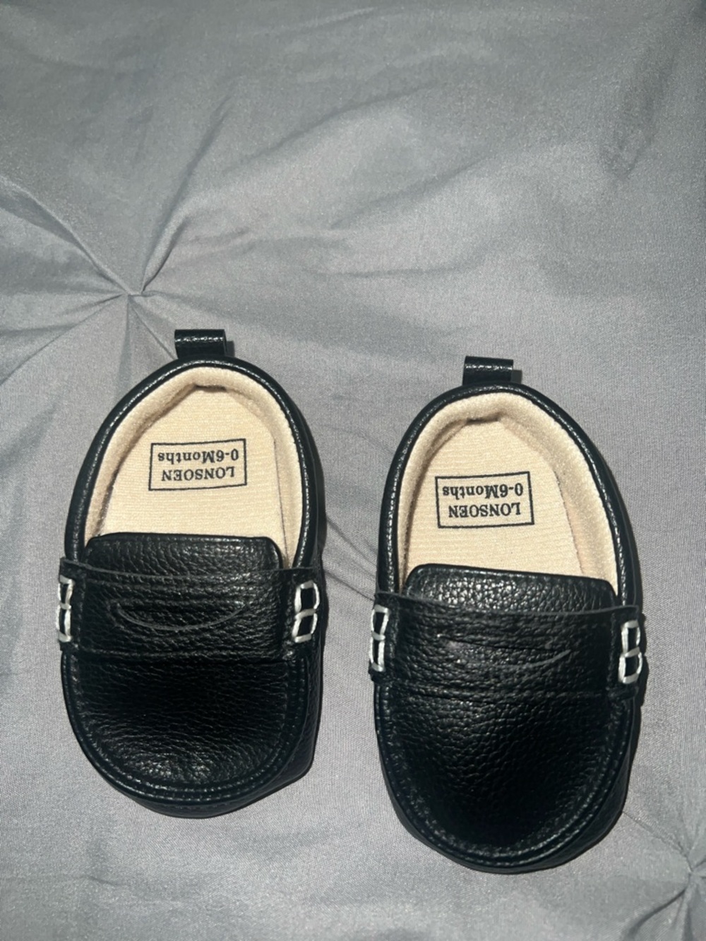 Black baby Leather Loafers